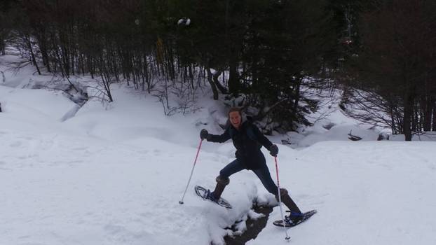 Ushuaia - Glacier Martial hikingtrail on racketshoes