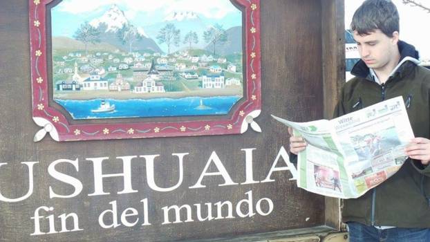 Ushuaia - Downtown Ushuaia bij Turist info centre