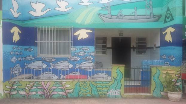 Rio de Janeiro - beschilderd huis  in Rio.