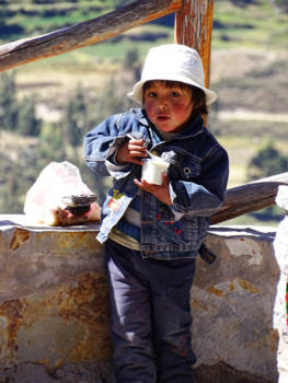 Colca Canyon - Een ijsje ruilen voor een foto?