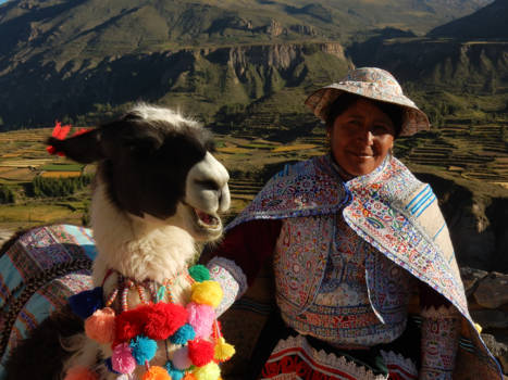 Peru - Locals in the Colca Canyon