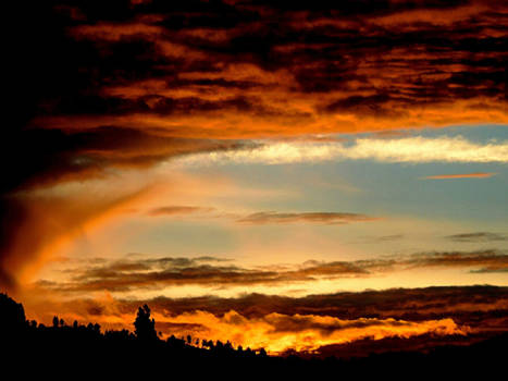 Cusco - Zonsondergang bij Cusco
