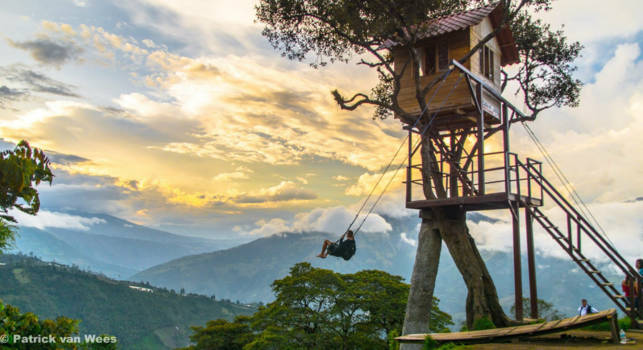Baños - Einde van de wereld schommel