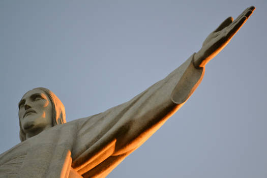Rio de Janeiro - Christ in the last sunbeams of the day