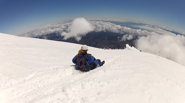 Chili - Sliding down Villarrica volcano