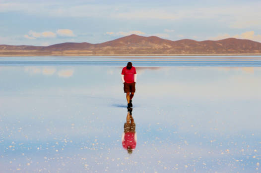 Bolivia - lopen op water