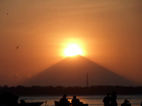 Machu Picchu - op de gilli kijken naar de "brand"