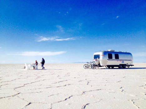 Bolivia - Lunch op de zoutvlakte