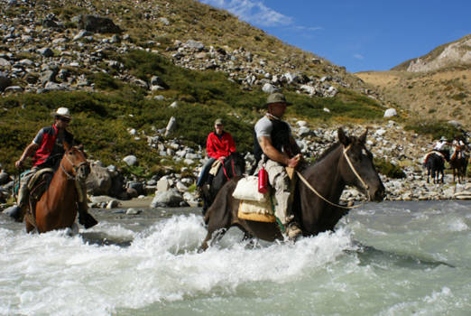 Andesgebergte - Door de rivieren