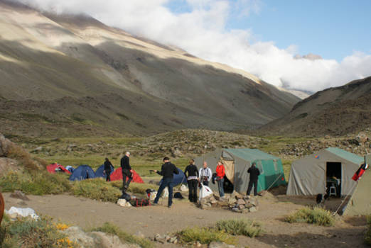 Andesgebergte - Het kamp