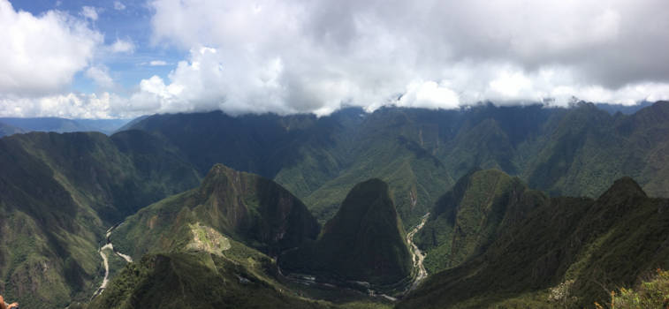 Inca Trail - On top of Machu Picchu mountain