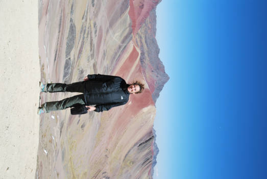 Peru - Op 5 km hoogte Cerro Colorado aka Color Mountain