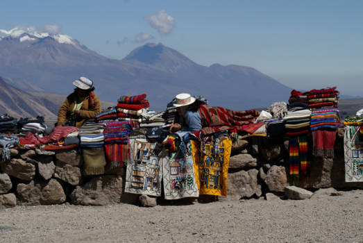 Colca Canyon - Kleurrijke kleden in het Andes gebergte