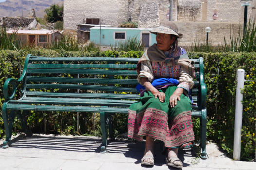 Chivay - Prachtige Peruaanse vrouw