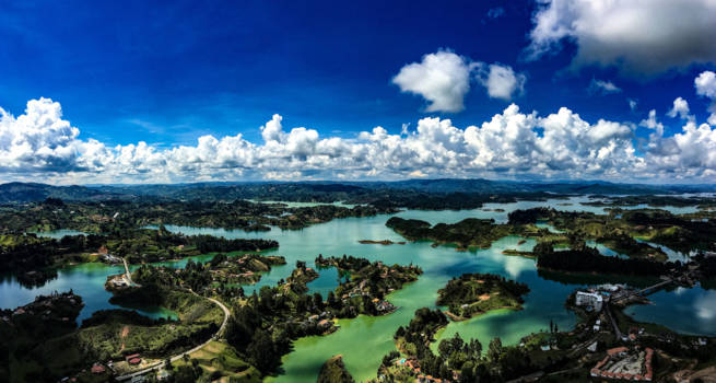El Peñon de Guatapé - On top of El Peñon
