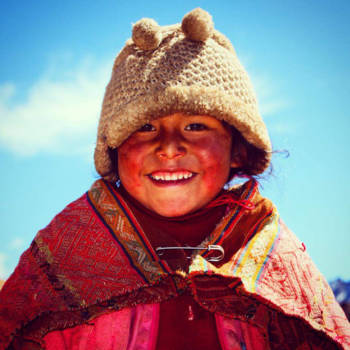 Andesgebergte - Happy child in the Andes, Peru!