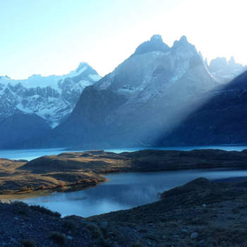 Torres del Paine - Laatste zonnestralen van de dag
