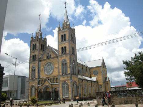 Suriname - Paramaribo, houten kathedraal. Het grootste houten bouwwerk van Zuid-Amerika