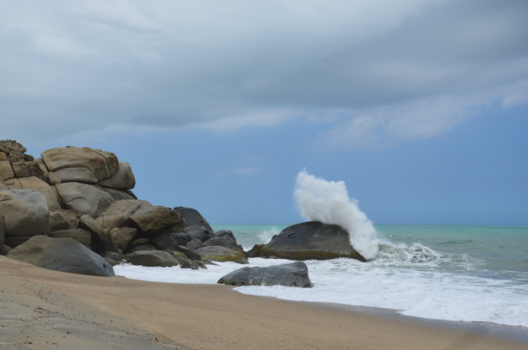 Colombia - Cloudy day on the beach