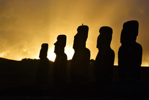 Paaseiland - ahu tongariki sunset