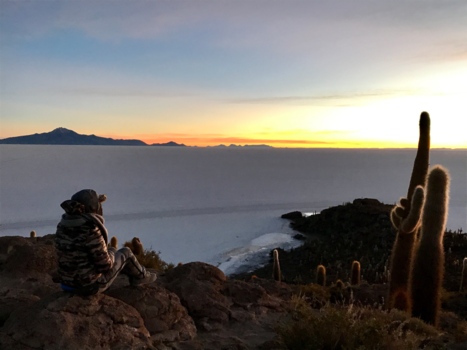 Bolivia - Uyuni zonsopgang