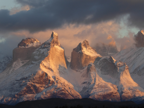 Torres del Paine - Mountain colors at dawn