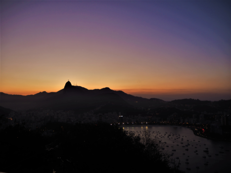Brasilia - Rio de Janeiro sunset #Cristo Redentor