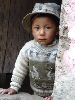 Peru - Lares valley -at the traditional community of Cancha Cancha (3800 metres/ 12464 feet)