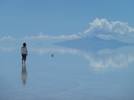 Salar de Uyuni - In de wolken