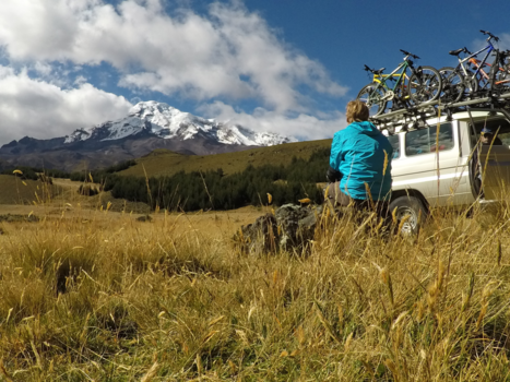 Volcán Chimborazo - mountainbike trip down volcán chimborazo