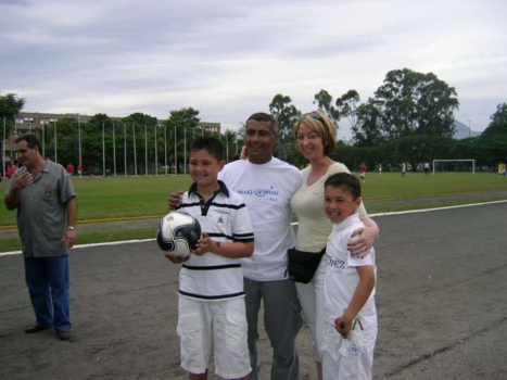 Rio de Janeiro - Make a wish maakte mijn zoon zijn droom waar...meeting Romario in Rio de Janeiro.