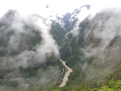 Machu Picchu - Route naar Machu Picchu in de ochtend