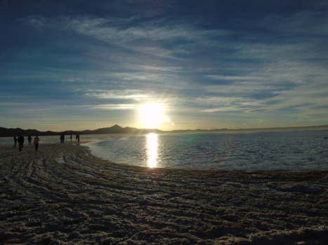 Salar de Uyuni - Zonsondergang