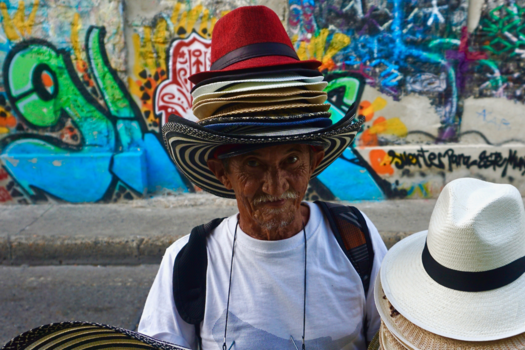 Cartagena - Genoeg hoeden te koop in Cartagena