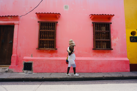 Cartagena - Hoedenverkoper in Cartagena