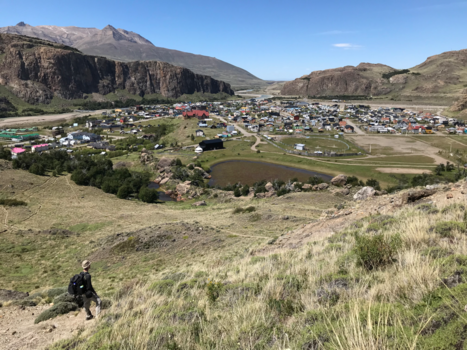 El Chaltén - Mooi zicht op het dorp