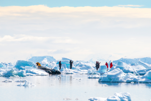 Antarctica - Antarctica, zodiac landing.