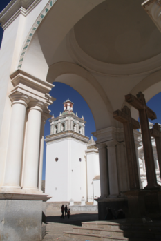Bolivia - Kerk in Copacabana (Titicacameer)