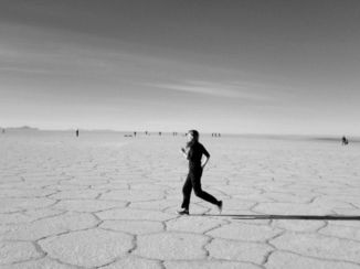 Salar de Uyuni - Rennen over de zoutvlakte