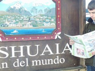 Ushuaia - Downtown Ushuaia bij Turist info centre