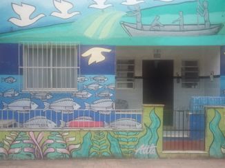 Rio de Janeiro - beschilderd huis  in Rio.