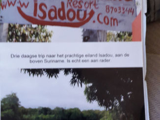 Suriname - Vakantie eiland Isadou