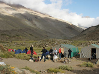 Andesgebergte - Het kamp
