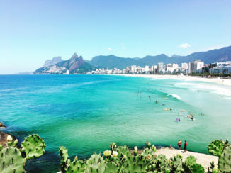 Brazilië - Ipanema beach vanaf Arpoador