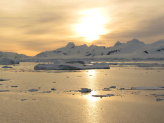Antarctica - Zonsondergang