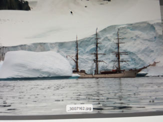 Antarctica - Bark Europa in ijs