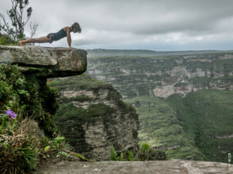 Chapada Diamantina National Park - Om de waterval te zien moet je over het randje..