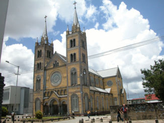 Suriname - Paramaribo, houten kathedraal. Het grootste houten bouwwerk van Zuid-Amerika