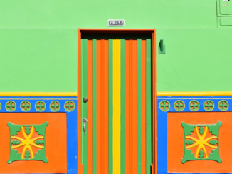 Colombia - Gekleurde deur in Guatapé